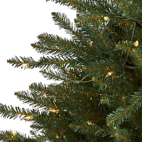 Nearly Natural 5 Foot Pre-Lit Fir Christmas Tree