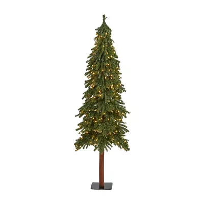 Nearly Natural Grandfaux 6 Foot Pre-Lit Christmas Tree