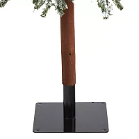Nearly Natural Flocked Grand Faux 8 Foot Pre-Lit Christmas Tree