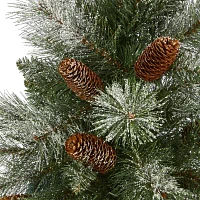 Nearly Natural Snowed Mountain Foot Pine Christmas Tree