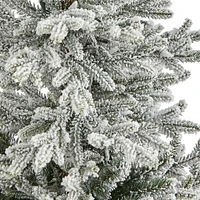 Nearly Natural Fraser In Wht Planter 4 1/2 Foot Pre-Lit Fir Christmas Tree