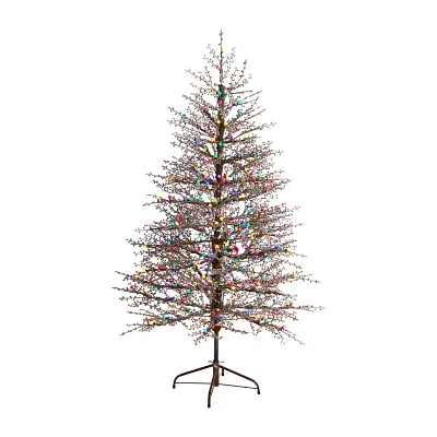 Nearly Natural Frosted Berry Twig Faux Foot Pre-Lit Christmas Tree