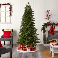 Nearly Natural Fraser Faux Foot Pre-Lit Fir Christmas Tree