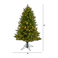 Nearly Natural Vermont Faux Foot Pre-Lit Spruce Christmas Tree