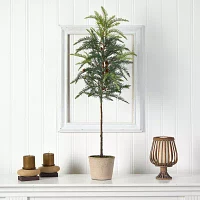 Nearly Natural Winnipeg Faux In Planter 3 1/2 Foot Pine Christmas Tree