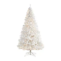 Nearly Natural White Faux Foot Pre-Lit Christmas Tree