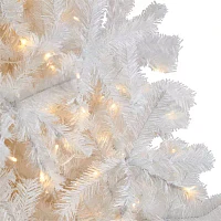 Nearly Natural White Faux Foot Pre-Lit Christmas Tree