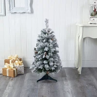 Nearly Natural Faux 3 Foot Pine Christmas Tree