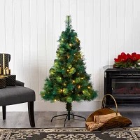 Nearly Natural Faux Foot Pre-Lit Pine Christmas Tree