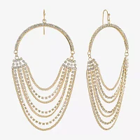 Bijoux Bar Gold Tone Womens Glass Drop Earrings