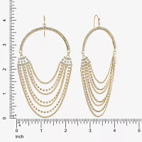 Bijoux Bar Gold Tone Womens Glass Drop Earrings