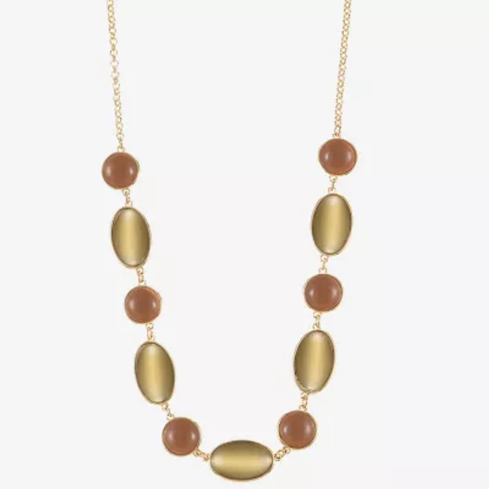 Liz Claiborne Rose Tone Collar Necklace