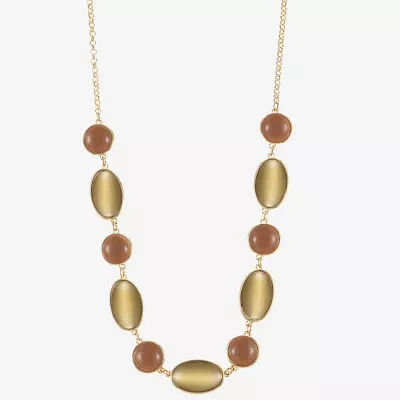 Liz Claiborne Rose Tone Collar Necklace