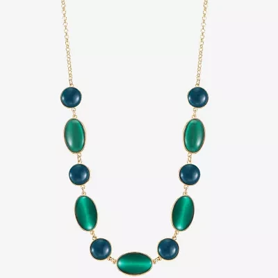 Liz Claiborne Rose Tone Collar Necklace