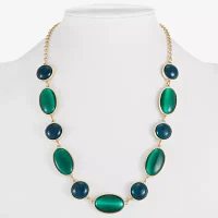 Liz Claiborne Rose Tone Collar Necklace