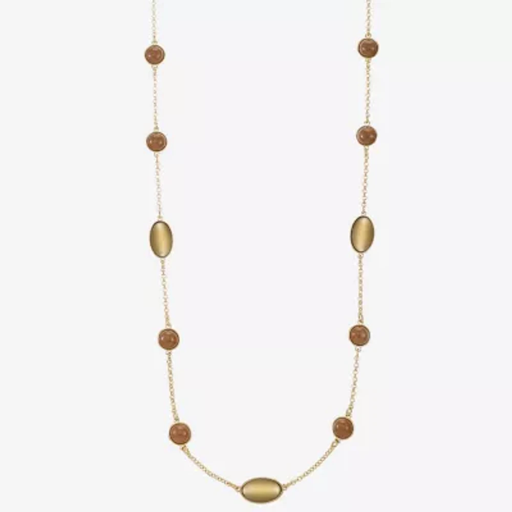 Liz Claiborne Station 34 Inch Rolo Oval Strand Necklace