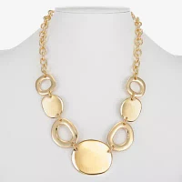 Liz Claiborne 17 Inch Link Round Collar Necklace