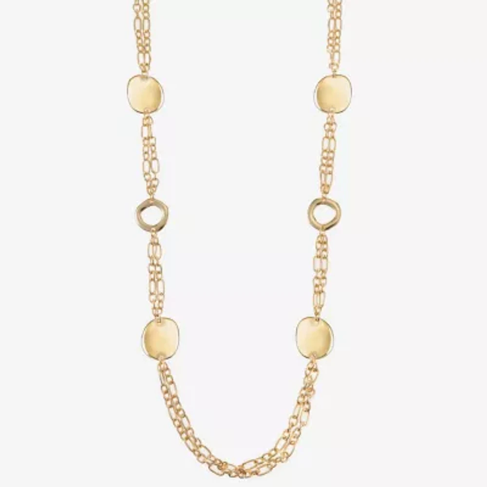 Liz Claiborne 34 Inch Link Round Strand Necklace