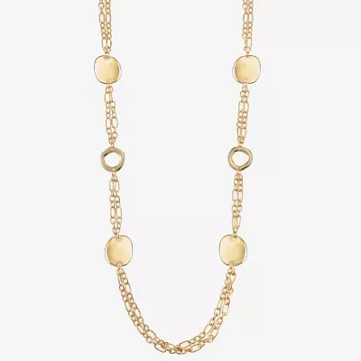 Liz Claiborne 34 Inch Link Round Strand Necklace