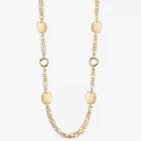 Liz Claiborne 34 Inch Link Round Strand Necklace