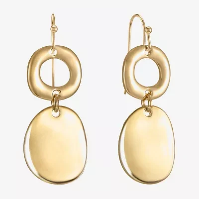 Liz Claiborne Double Round Drop Earrings