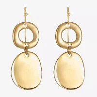 Liz Claiborne Double Round Drop Earrings