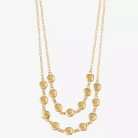 Liz Claiborne Layered 17 Inch Rolo Strand Necklace