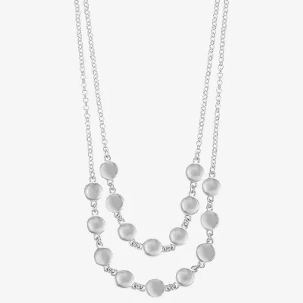 Liz Claiborne Layered Womens Inch Strand Necklace