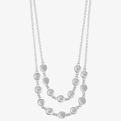 Liz Claiborne Layered Womens Inch Strand Necklace