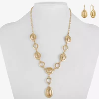 Liz Claiborne Y Necklace And Drop Earring Womens 2-pc. Jewelry Set