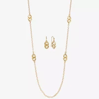 Liz Claiborne Station Necklace And Drop Earring 2-pc. Jewelry Set