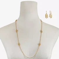 Liz Claiborne Station Necklace And Drop Earring 2-pc. Jewelry Set