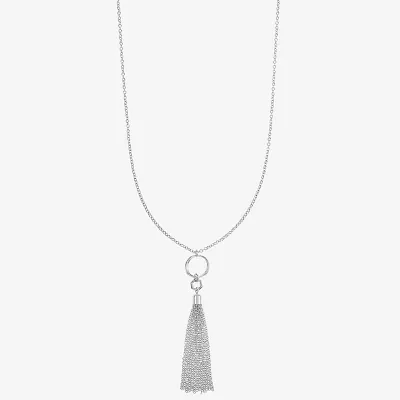 Liz Claiborne Tassel Womens 34 Inch Strand Necklace