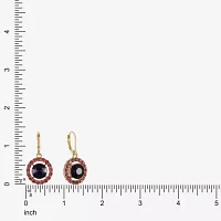 Monet Jewelry Gold Tone Glass Round Drop Earrings