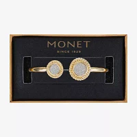 Monet Jewelry Two Tone Round Cuff Bracelet