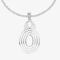 Liz Claiborne Open Work Pendant Necklace And Drop Earring Womens 2-pc. Jewelry Set