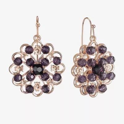Liz Claiborne Cluster Womens Drop Earrings