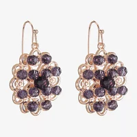 Liz Claiborne Cluster Womens Drop Earrings