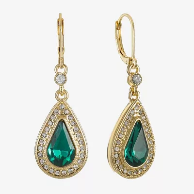 Monet Jewelry Womens Glass Drop Earrings