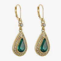 Monet Jewelry Womens Glass Drop Earrings