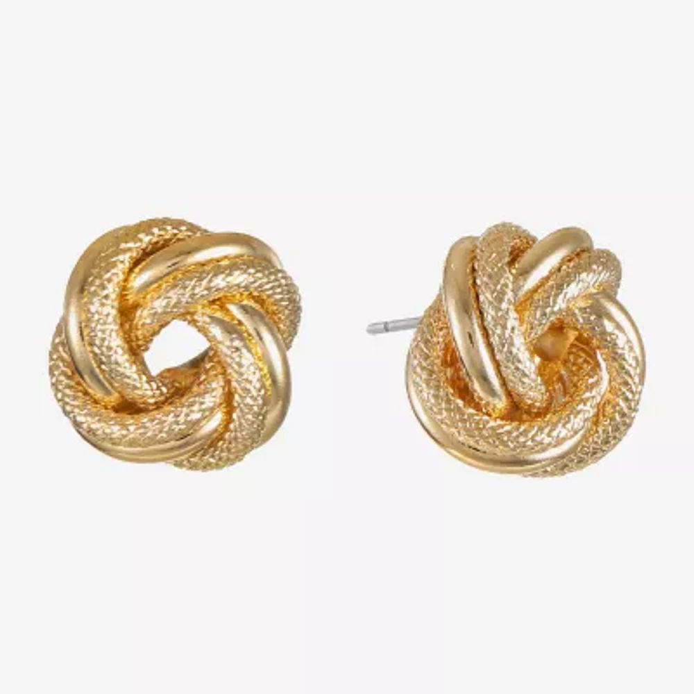 Monet Jewelry Knot 14mm Stud Earrings