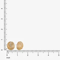 Monet Jewelry Gold Tone Spiral Glass 21mm Stud Earrings