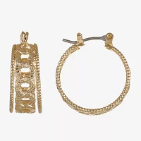 Monet Jewelry Chain Hoop Earrings