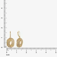 Monet Jewelry Gold Tone Spiral Glass Drop Earrings