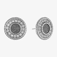 Monet Jewelry Glass 17.3mm Round Stud Earrings