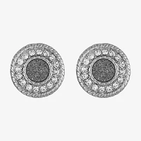 Monet Jewelry Glass 17.3mm Round Stud Earrings