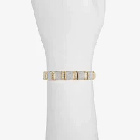 Monet Jewelry Gold Tone Glass Stretch Bracelet