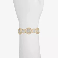 Monet Jewelry Womens Glass Round Stretch Bracelet