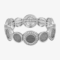 Monet Jewelry Womens Glass Round Stretch Bracelet