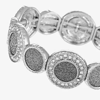 Monet Jewelry Womens Glass Round Stretch Bracelet